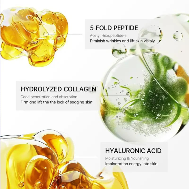 Roller Massage Neck Cream 🧴 Collagen & Hyaluronic Acid | Firms Neck, Reduces Wrinkles & Double Chin