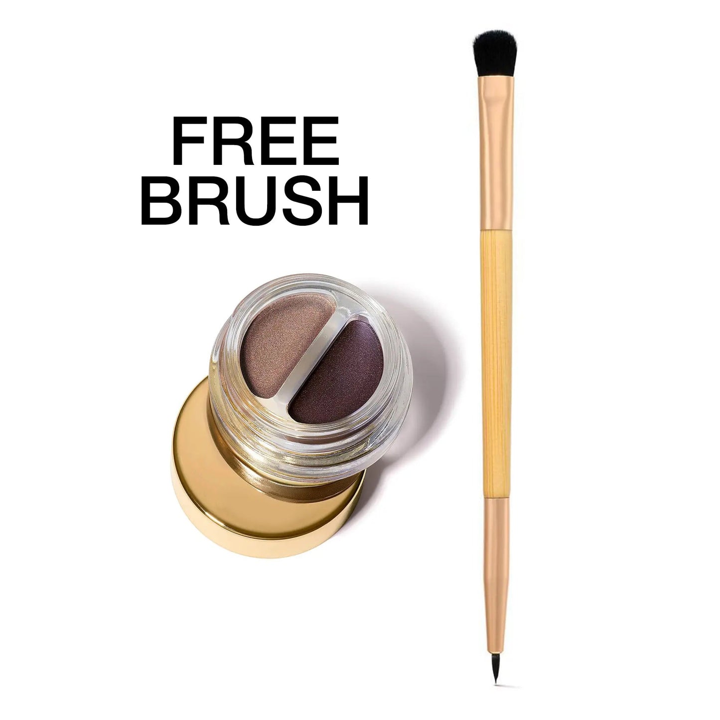 2-in-1 Clay Pot Shadow Eyeliner + Free Double-Ended Brush