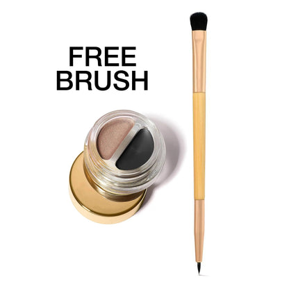 2-in-1 Clay Pot Shadow Eyeliner + Free Double-Ended Brush