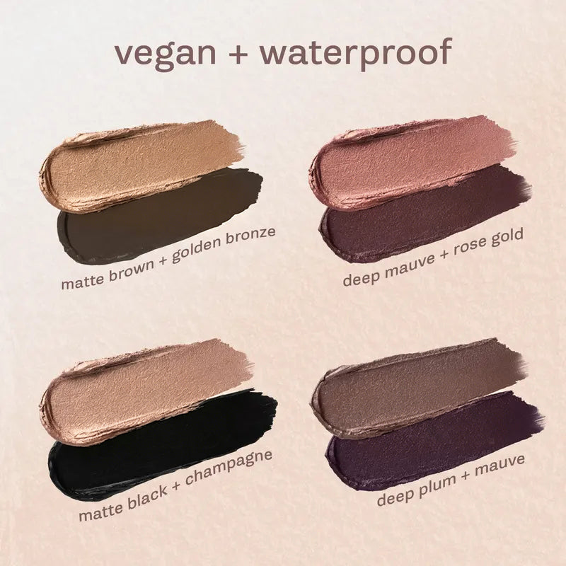 2-in-1 Clay Pot Shadow Eyeliner + Free Double-Ended Brush