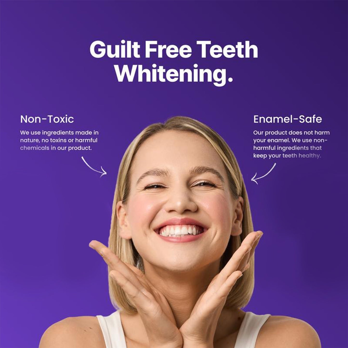 BBOJI Purple Teeth Whitening Strips | Fast, Gentle & Peroxide-Free Whitening