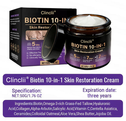 Made and Shipped from USA🍁Clinclii® Biotin 10-in-1 Skin Restoration Cream - Last Day Promotion: 75% OFF