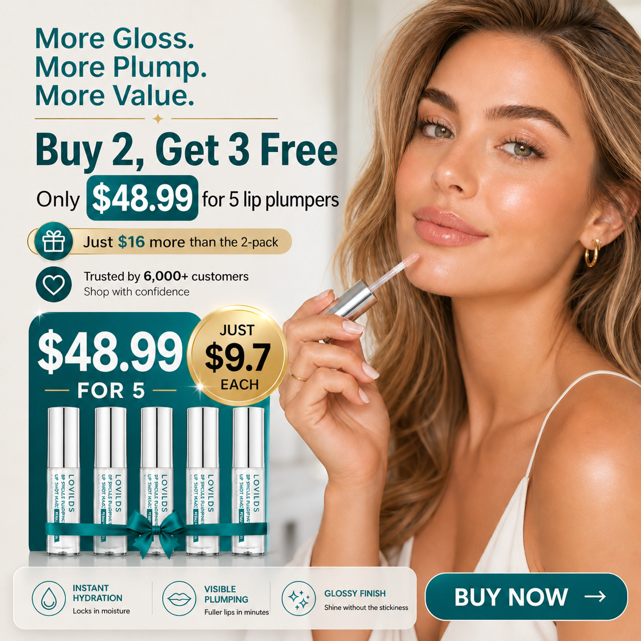 🔥 Limited Time Only:  Save 50%- LOVILDS® Juicy Plump Lip Shot