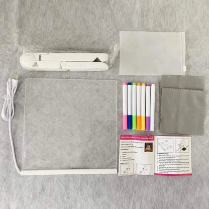 🎨 LED Drawing Board with 13 Color Effects ✨ Fun Neon Art for Kids 🌈