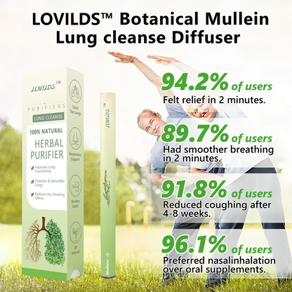 Made and Shipped from UK🚀 LOVILDS™ 𝐁𝐨𝐭𝐚𝐧𝐢𝐜𝐚𝐥 𝐌𝐮𝐥𝐥𝐞𝐢𝐧 𝐋𝐮𝐧𝐠 𝐂𝐥𝐞𝐚𝐧𝐬𝐞 𝐃𝐢𝐟𝐟𝐮𝐬𝐞𝐫(🫁Cough, Pharyngitis, shortness of breath, sputum, stuffy nose, bronchitis, bronchitis, allergy symptoms, lung discomfort)