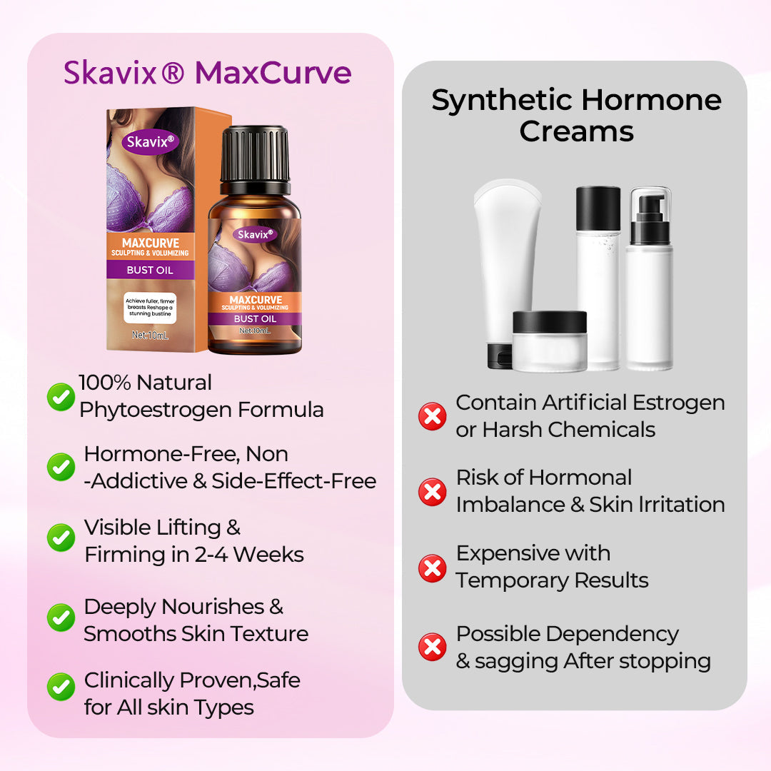 🔥 Limited Time Only:  Save 50%-Skavix® MaxCurve Sculpting & Volumizing Bust Oil