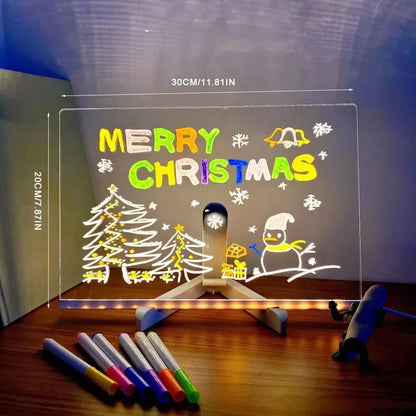 🎨 LED Drawing Board with 13 Color Effects ✨ Fun Neon Art for Kids 🌈
