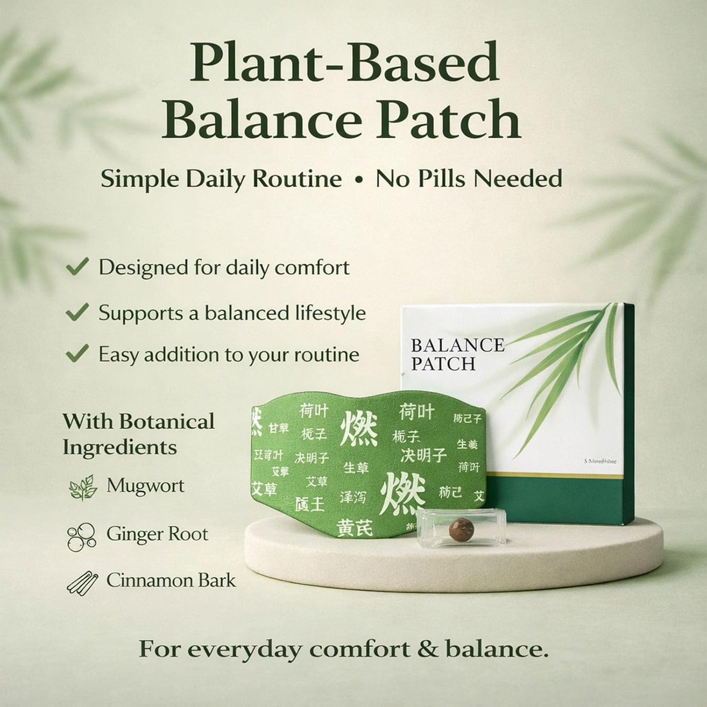 Movenurt® Herbal Balance Patch — Japanese Kampo Formula