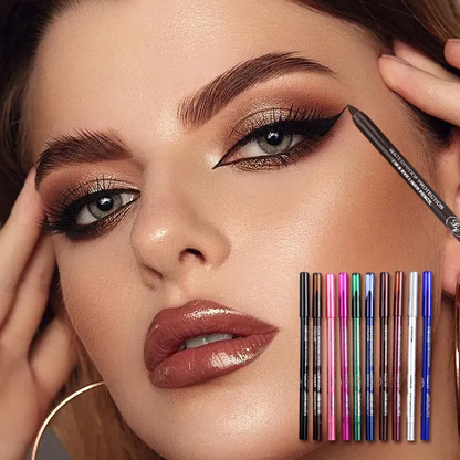 10 Colorful Gel Eyeliner Pens 🌈 Waterproof, Smooth & Long-Lasting-EV