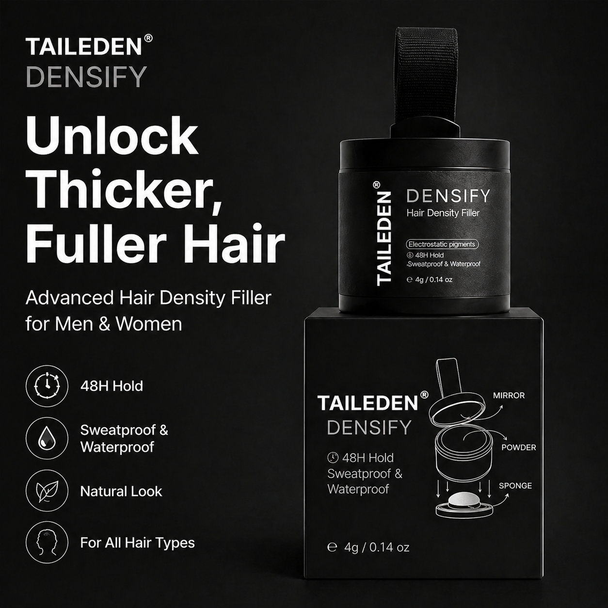 TAILEDEN® Densify – Advanced Hair Growth & Thickening Treatment for Fuller, Stronger, Healthier Hair