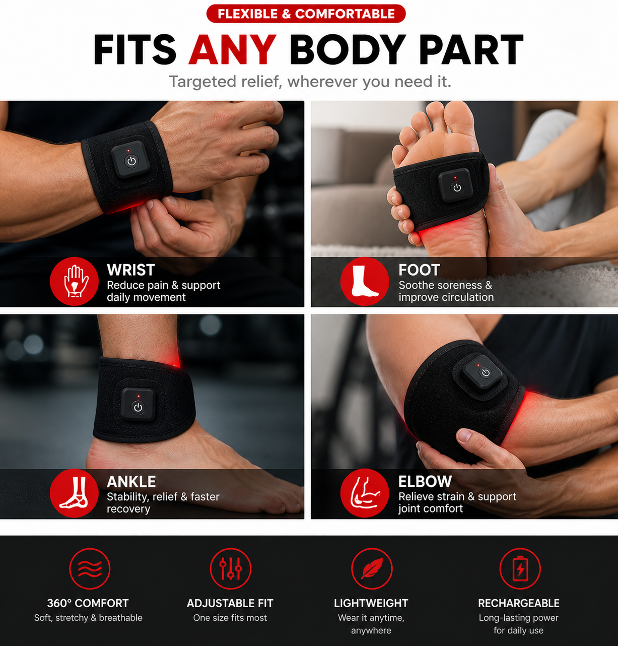 ReliefPulse™ Pro Therapy Wrap with Heat & Compression