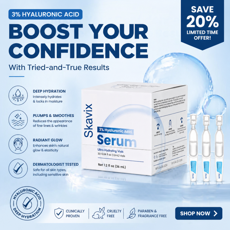 Skavix® 3% Hyaluronic Acid Ultra Hydrating Serum