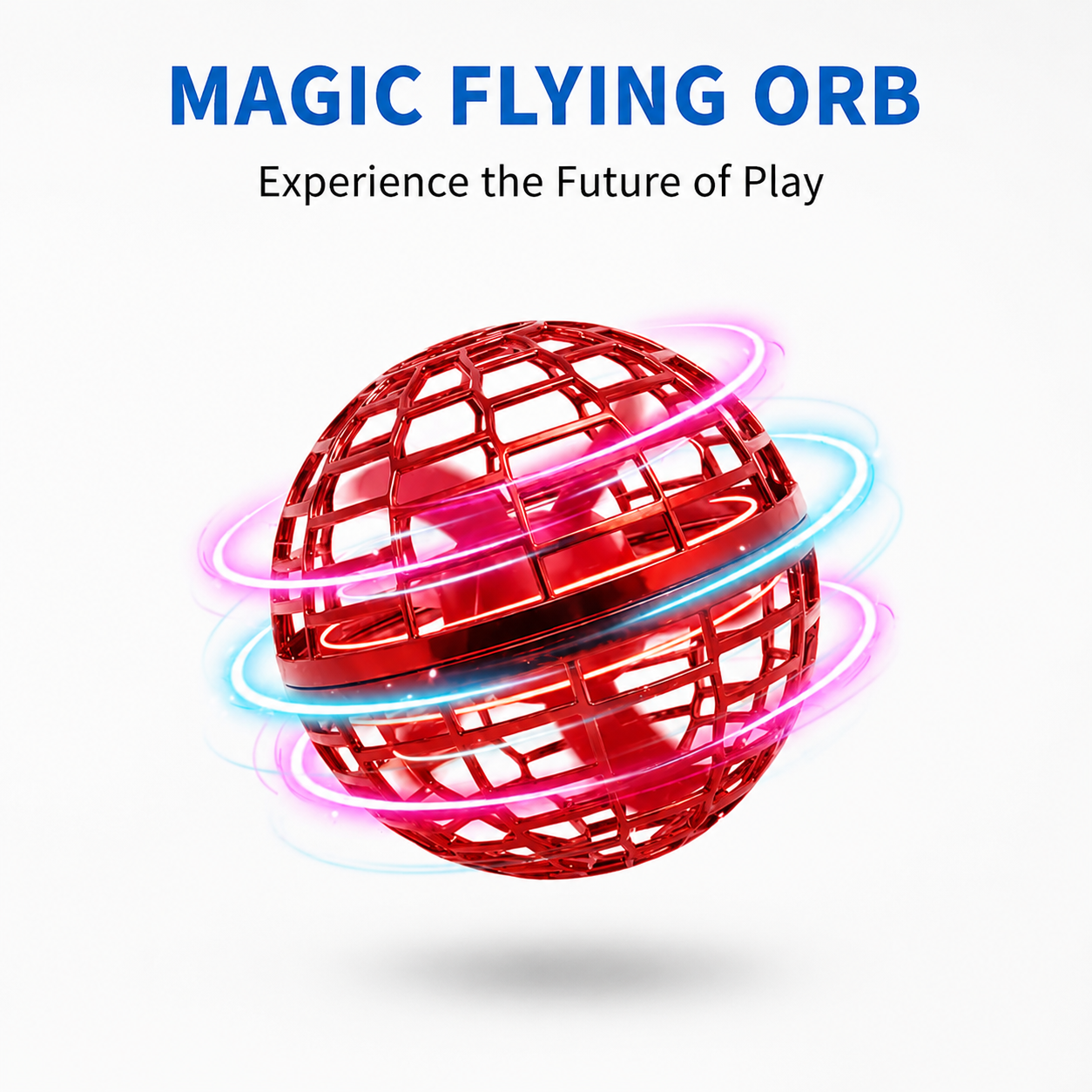 🚀 Levitating Induction Flying Ball – Smart Glow Gyro for Fingertip Play – LED Mini Drone Toy for Kids & Adults ✨