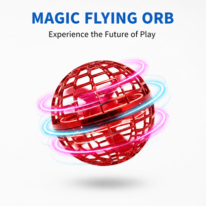 🚀 Levitating Induction Flying Ball – Smart Glow Gyro for Fingertip Play – LED Mini Drone Toy for Kids & Adults ✨