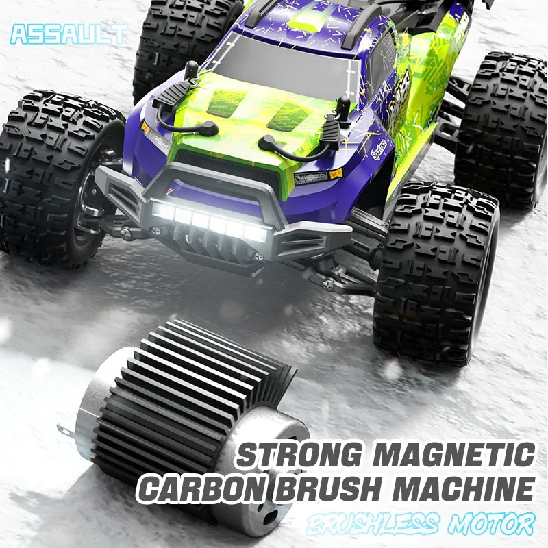 1:18 RC Car With Led Lights 4WD High Speed Cars 40KM 2.4G Remote Control Off Road Car Drift Monster Truck Toys For kids Gift