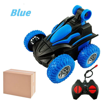 Kids Remote Control Electric Stunt Car 360 Degree Lighting Music Stunt Rotating Car Toys for Boys Girls Birthday Christmas Gift