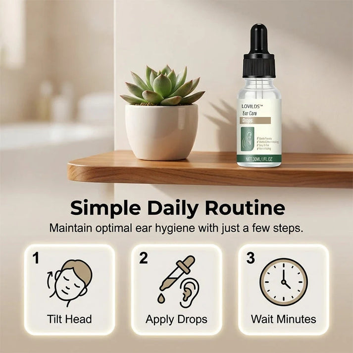 【👑Top Sellers of 2026】👂LOVILDS™ Ear Care Drops- Tinnitus Relief – Gentle Cleansing & Soothing Relief for Healthy Ears -Plant-Based Formula|FDA-Registered