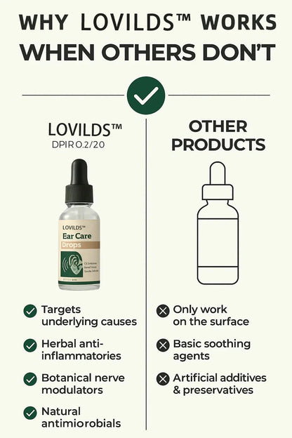 【👑Top Sellers of 2026】👂LOVILDS™ Ear Care Drops- Tinnitus Relief – Gentle Cleansing & Soothing Relief for Healthy Ears -Plant-Based Formula|FDA-Registered