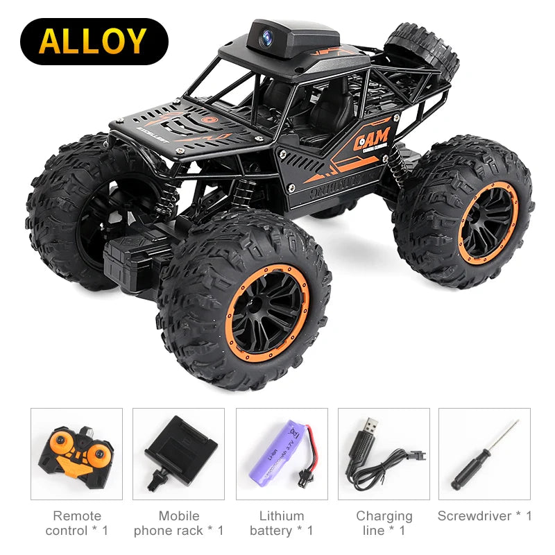 Rc Car With HD 720P WIFI FPV Camera Machine On Remote Control Stunt  2.4G SUV Radiocontrol Climbing Children Toys