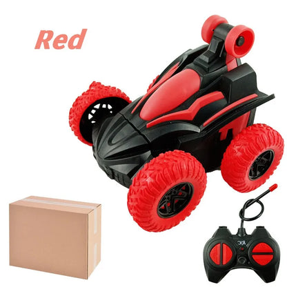 Kids Remote Control Electric Stunt Car 360 Degree Lighting Music Stunt Rotating Car Toys for Boys Girls Birthday Christmas Gift