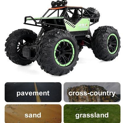 Rock Crawler Off Road RC Car Remote Control Toy Machine On Radio Control Car With LED light Toy For Boys