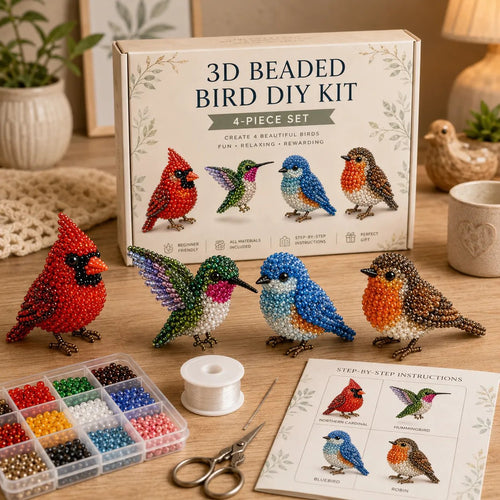 🔥Last Day 49% OFF🧵✨ Tiny 3D Beaded Animal DIY Kit